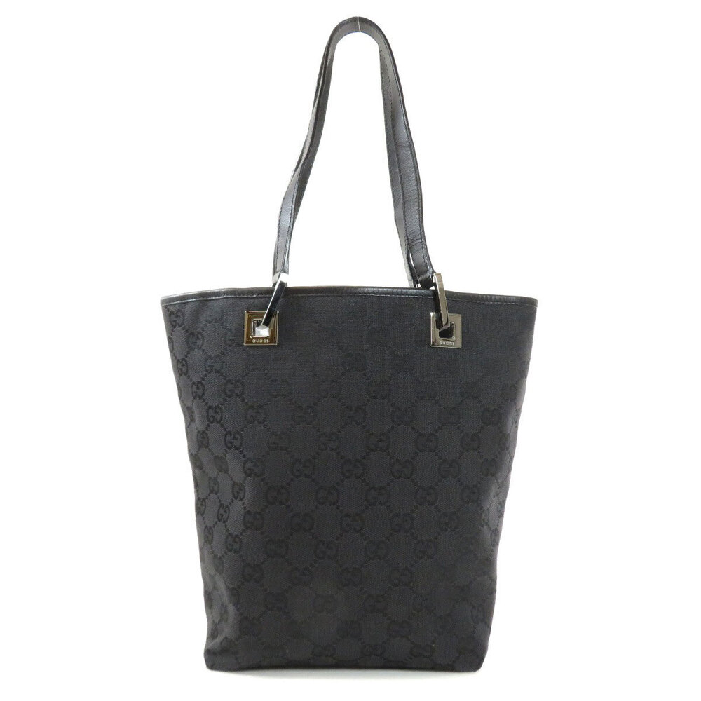 Gucci Tote Shoulder black GG Eclipse bag Canvas Black